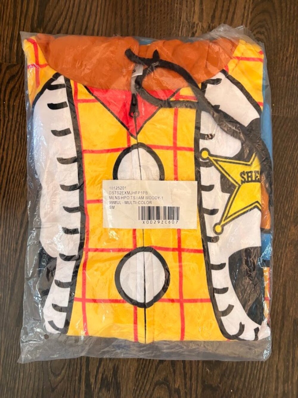 Disney Toy Story Woody Men's Hoodie Costume size small-medium